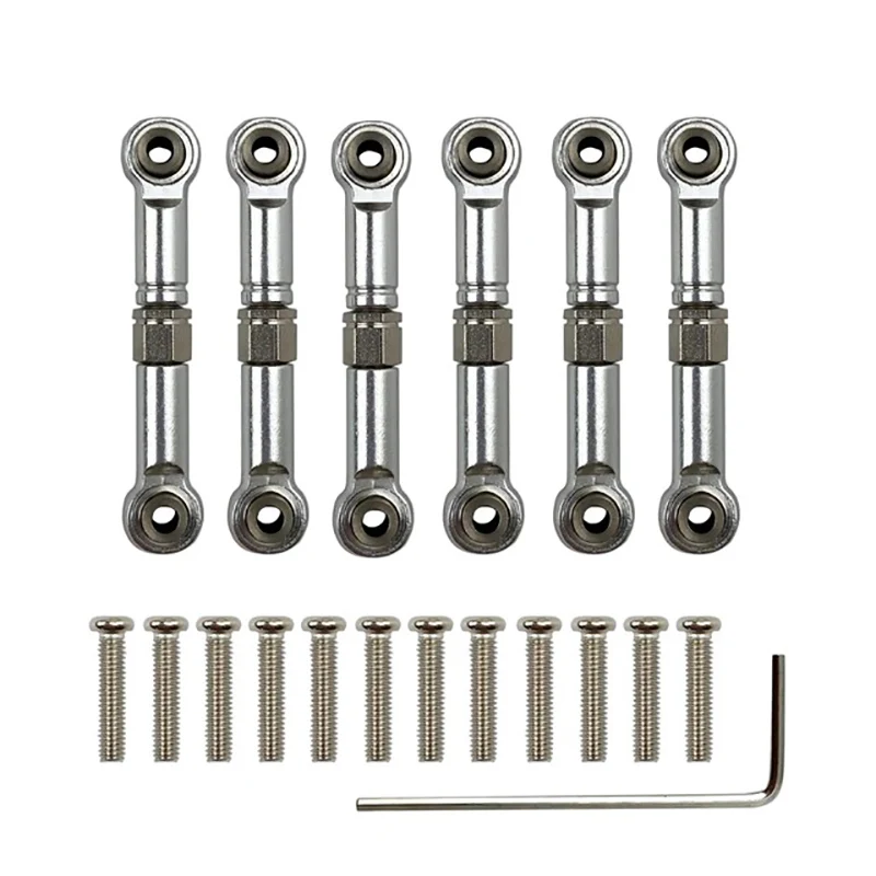 6Pcs Adjustable for Wltoys 1/18 A949 A959 A969 A979 K929 Aluminum Upgrade Spare Parts Metal Linkage Pull Rod Servo Link A959-B
6Pcs Adjustable for Wltoys 1/18 A949 A959 A969 A979 K929 Aluminum Upgrade Spare Parts Metal Linkage Pull Rod Servo Link A959-B