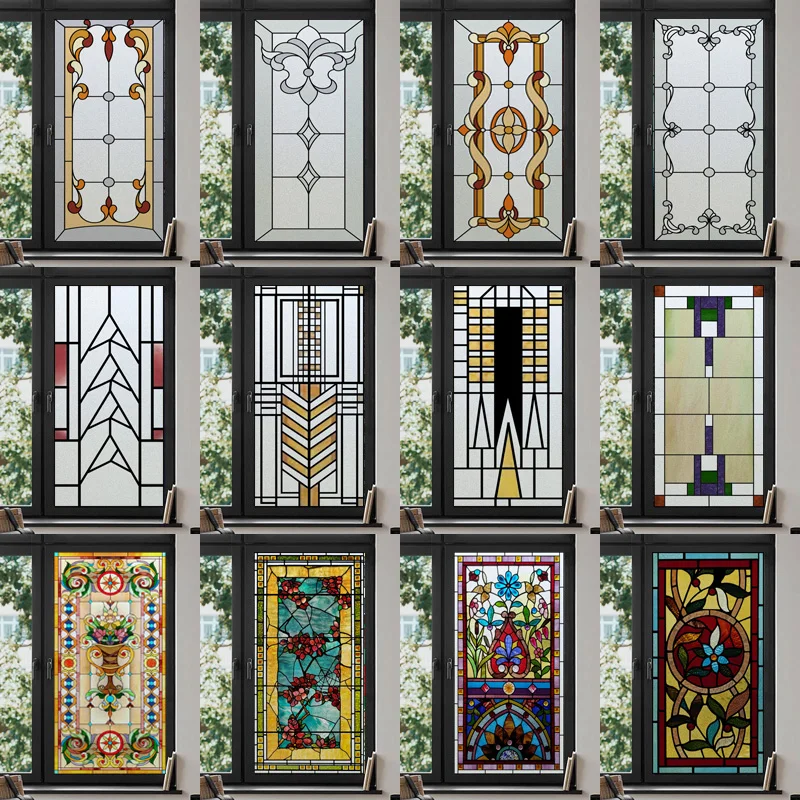 Custom Size Stained Glass Window Film Frosted Privacy Static Cling Retro Prairie Matte Sticker Bathroom Door Office Home Decor
Custom Size Stained Glass Window Film Frosted Privacy Static Cling Retro Prairie Matte Sticker Bathroom Door Office Home Decor