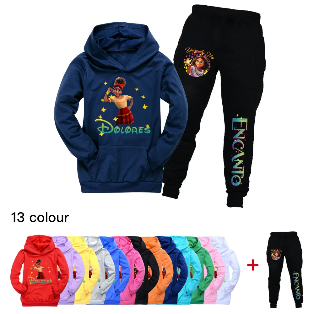 2022 Spring and Autumn Boys Disney Encanto New Casual Fashion Long Sleeve Hooded Sweater + Pants Baby Girl Suit
2022 Spring and Autumn Boys Disney Encanto New Casual Fashion Long Sleeve Hooded Sweater + Pants Baby Girl Suit