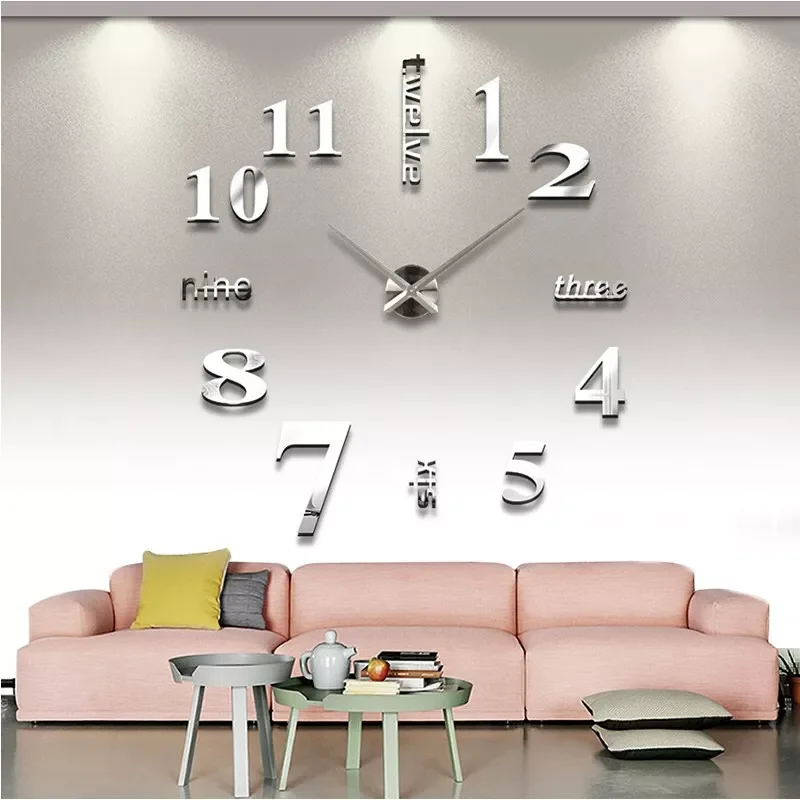 Hot sale home decoration 3d mirror clocks fashion personality diy Circular living room big wall clock watch free shipping
Hot sale home decoration 3d mirror clocks fashion personality diy Circular living room big wall clock watch free shipping