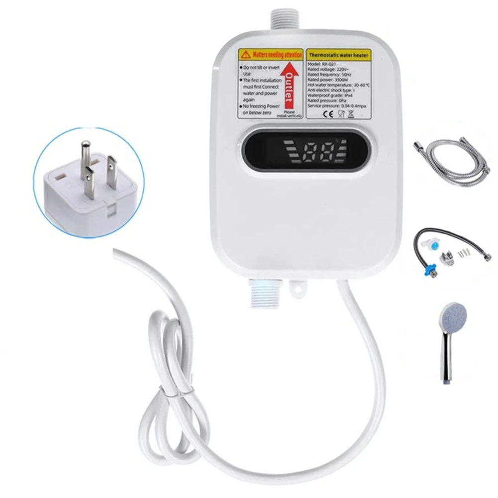 3500W Electric Thankless Instant Hot Water Heater 110V Bathroom Faucet Tap Heating 3 Seconds Instant Heating US Plug
3500W Electric Thankless Instant Hot Water Heater 110V Bathroom Faucet Tap Heating 3 Seconds Instant Heating US Plug