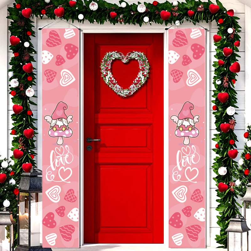 Pink Valentine's Day Door Banner Happy Valentine Party Decor Home Porch Haning Garlands Love Couplet Cheer 14th Feburary 2023
Pink Valentine's Day Door Banner Happy Valentine Party Decor Home Porch Haning Garlands Love Couplet Cheer 14th Feburary 2023