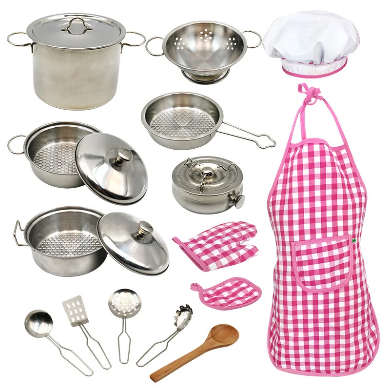 Children's Play Kitchen Toy Set Stainless Steel Kitchen Toy Set
Children's Play Kitchen Toy Set Stainless Steel Kitchen Toy Set