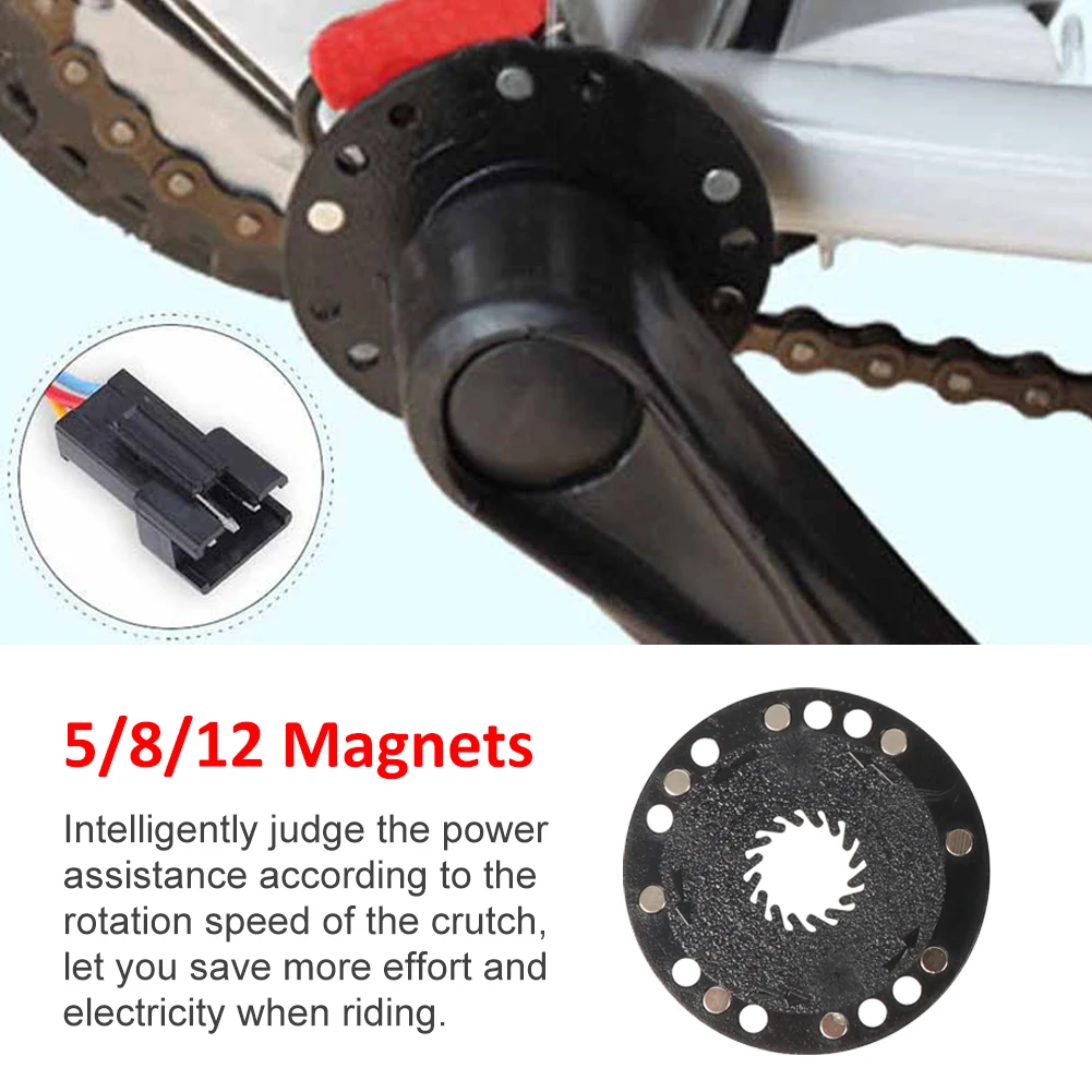 Electric Bicycle Pedal Accessory 5/8/12 Magnets E-bike PAS System Assistant Sensor Speed Pulse Sensor Black Color E-bike Parts
Electric Bicycle Pedal Accessory 5/8/12 Magnets E-bike PAS System Assistant Sensor Speed Pulse Sensor Black Color E-bike Parts