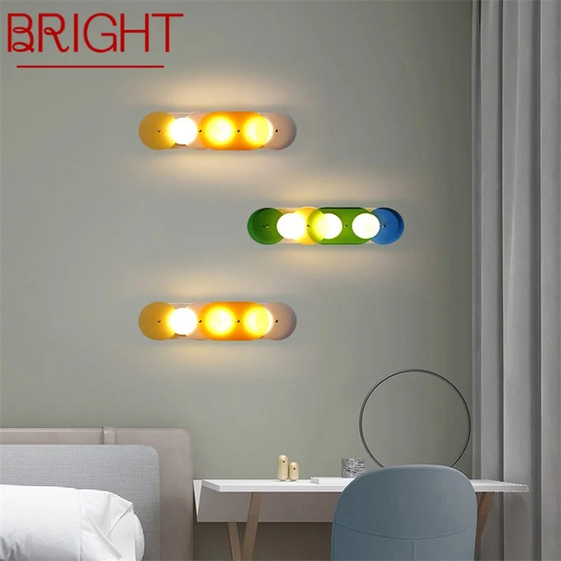 BRIGHT Nordic Wall Lamp Creative Background Light Corridor Living Room Decoration Bedroom Hotel
BRIGHT Nordic Wall Lamp Creative Background Light Corridor Living Room Decoration Bedroom Hotel
