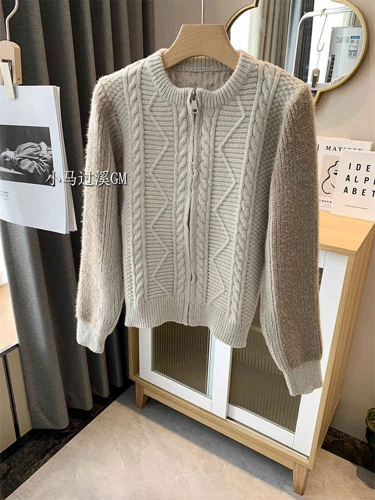 Women Solid Color Crew-neck Warm Simple Basic Knitwear Baggy Long Sleeve Zipper Knitted Cardigan Sweater 2022 Autumn Winter Chic
Women Solid Color Crew-neck Warm Simple Basic Knitwear Baggy Long Sleeve Zipper Knitted Cardigan Sweater 2022 Autumn Winter Chic