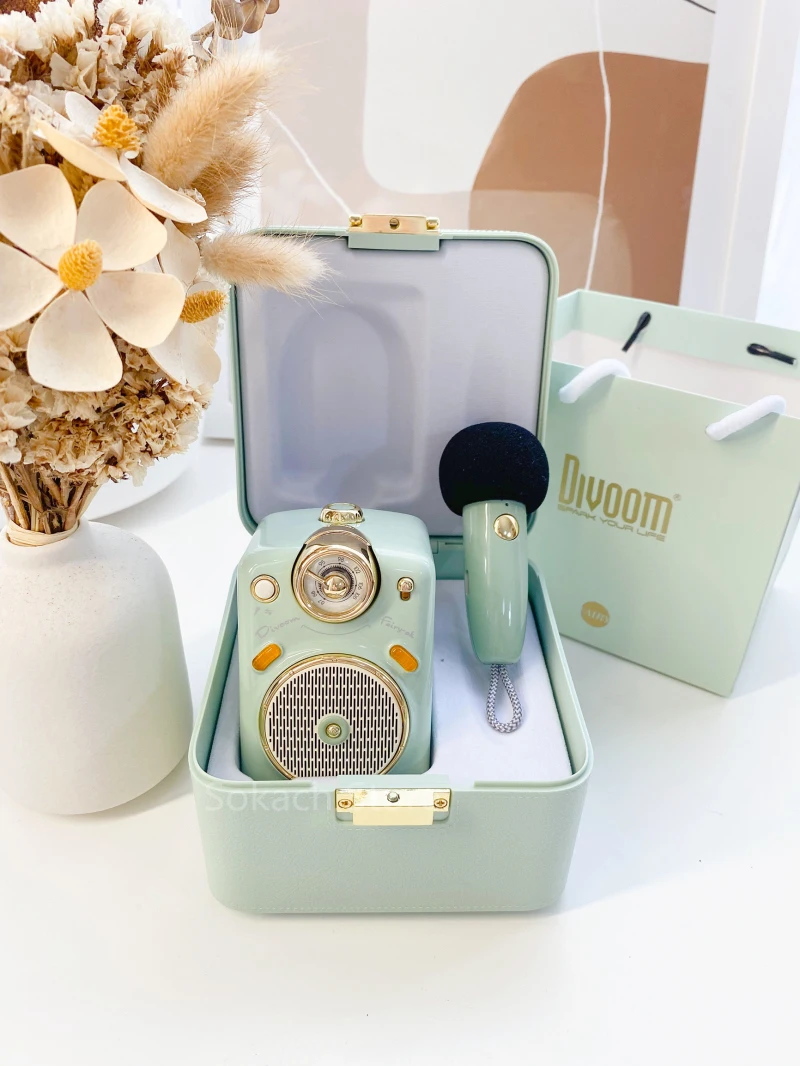 Divoom Fairy Multi - function Bluetooth Speaker microphone karaoke OK mint green smart subwoofer Mini portable wireless speaker
Divoom Fairy Multi - function Bluetooth Speaker microphone karaoke OK mint green smart subwoofer Mini portable wireless speaker