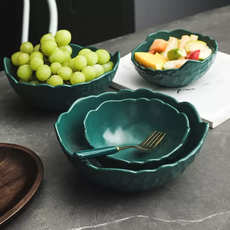 Green Creative ceramic salad dessert bowl kitchen Household Tableware Porcelain mixing rice soup bowl set japanese noodle bowl
Green Creative ceramic salad dessert bowl kitchen Household Tableware Porcelain mixing rice soup bowl set japanese noodle bowl