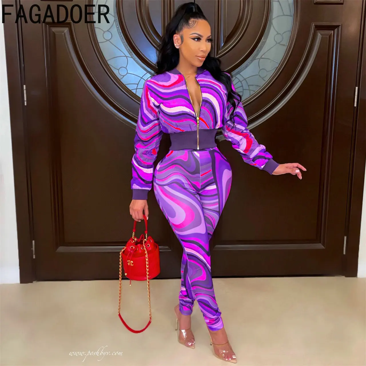 FAGADOER Fashion Tie Dye Print Two Piece Sets Fall Women Outfits Casual Zipper Long Sleeve Crop Top And Jogger Pants Tracksuits
FAGADOER Fashion Tie Dye Print Two Piece Sets Fall Women Outfits Casual Zipper Long Sleeve Crop Top And Jogger Pants Tracksuits