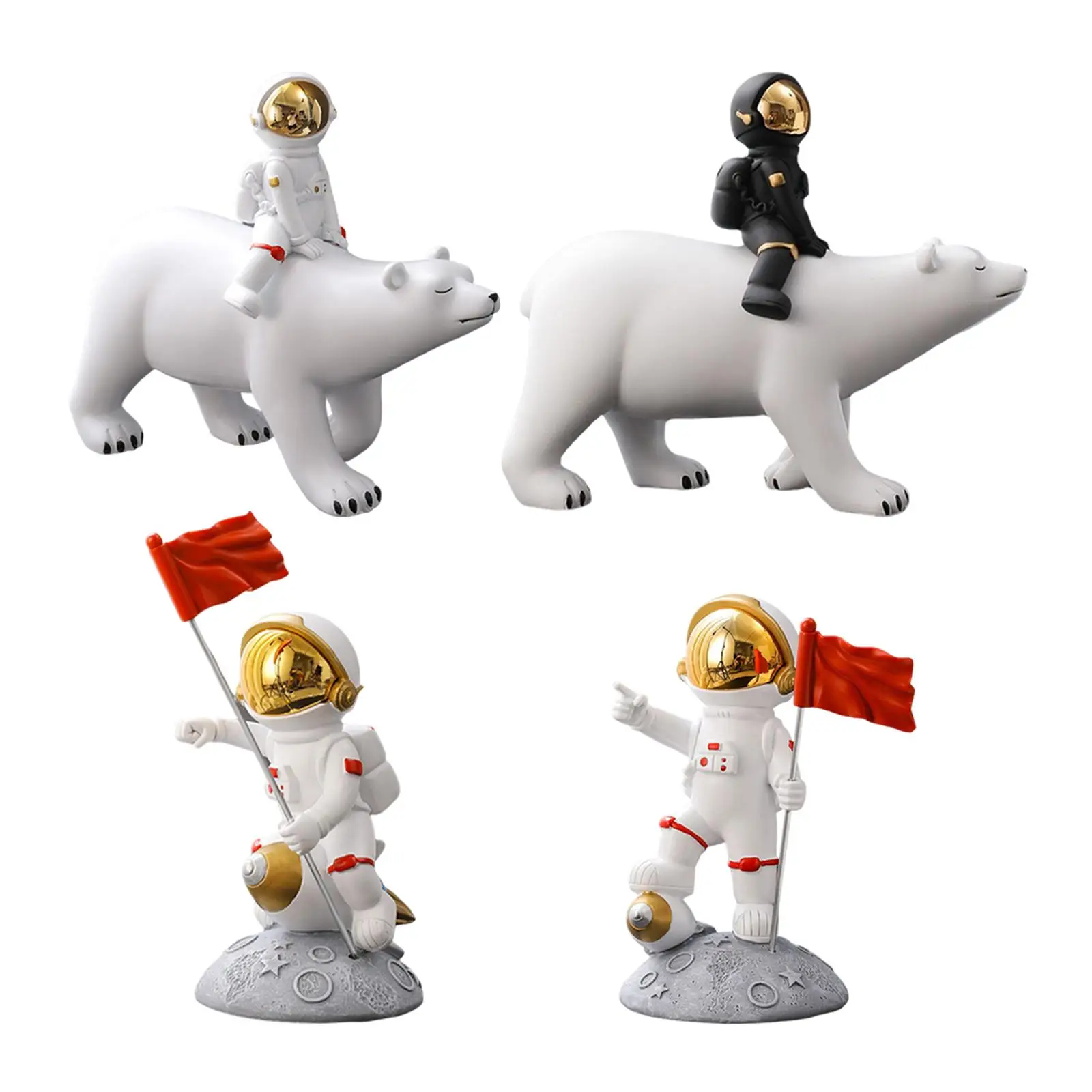 Polyresin Astronaut Statues Decorative Sculpture Accents Model Modern Tabletop Decoration for Shelf Desktop Office Desk Crafts
Polyresin Astronaut Statues Decorative Sculpture Accents Model Modern Tabletop Decoration for Shelf Desktop Office Desk Crafts