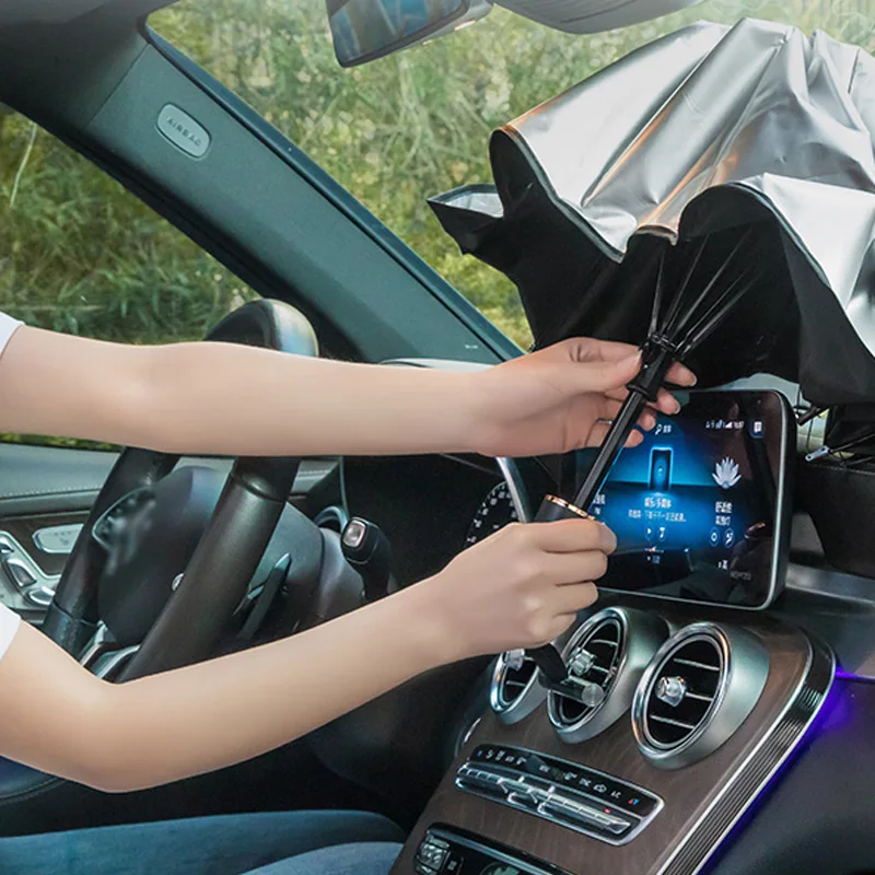 Car Sun Shade Protector Parasol Auto Front Window Sunshade Covers Car Sun Protector Interior Windshield Protection Accessories
Car Sun Shade Protector Parasol Auto Front Window Sunshade Covers Car Sun Protector Interior Windshield Protection Accessories