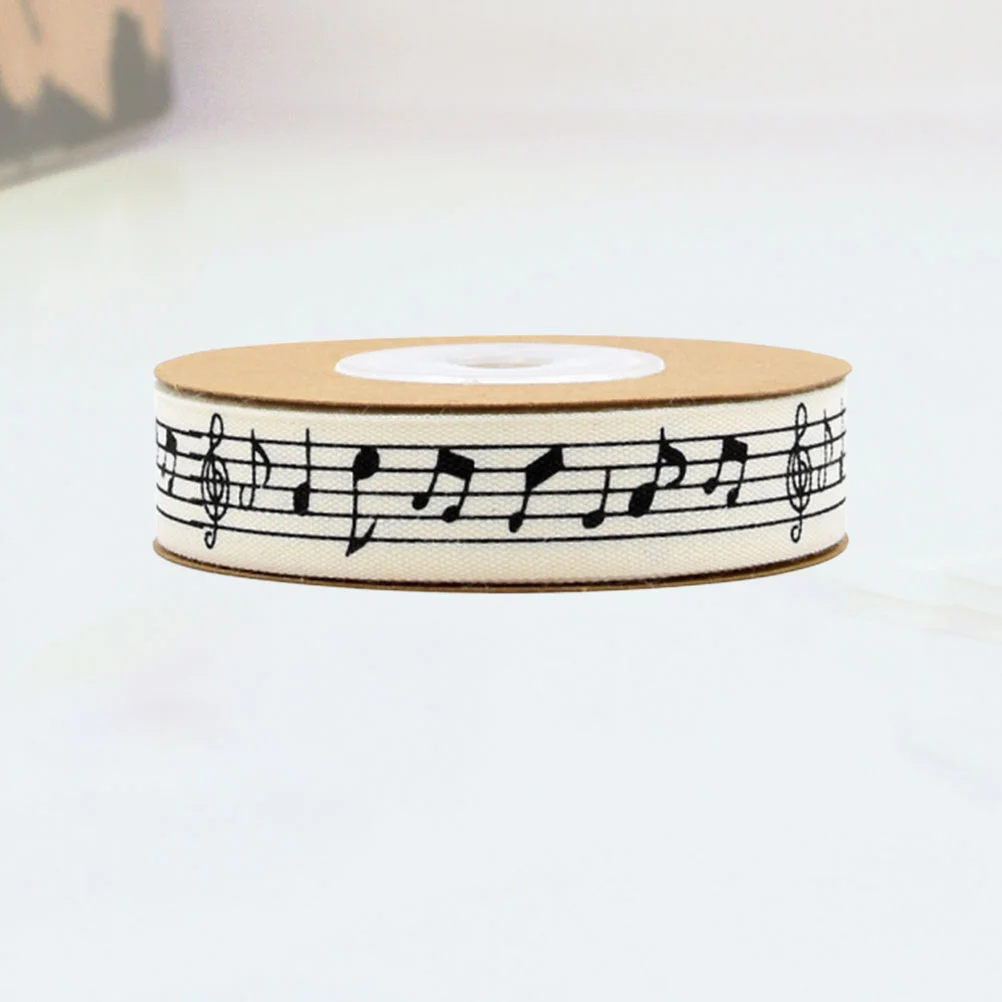 

Music Character Ribbons Ribbed Band Cloth Packaging Garland Decor Adhesive Tape Flower Floral