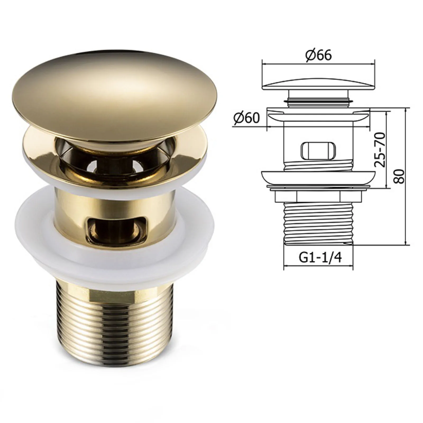 Pop Up Drain Button Bathroom Basin Sink Plug Drainer Waste Stopper Faucet Accessory Washbasin Pipe Click Plug Kit Brass
Pop Up Drain Button Bathroom Basin Sink Plug Drainer Waste Stopper Faucet Accessory Washbasin Pipe Click Plug Kit Brass