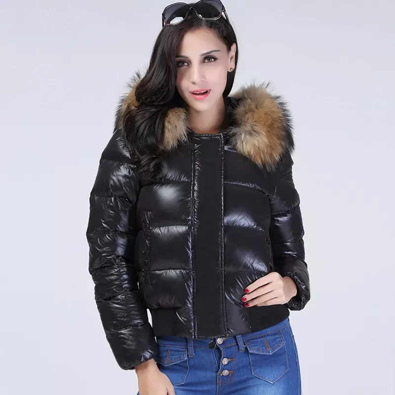 2022NEW Waterproof Down Coat Winter Women Puffer Shiny Jacket 2021 Natural Raccoon Fur Hooded Short 90% White Duck Down Parkas
2022NEW Waterproof Down Coat Winter Women Puffer Shiny Jacket 2021 Natural Raccoon Fur Hooded Short 90% White Duck Down Parkas