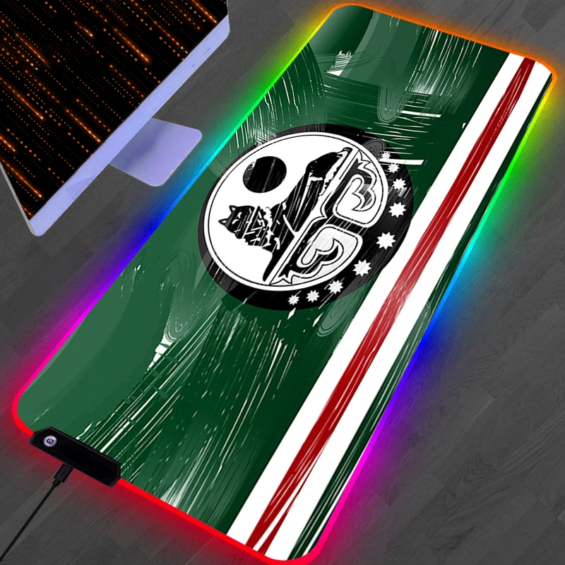 RGB Mouse Pad LED Gaming Chechen Flag Desk Mat Anti-skid Mousepad Office Accessories Luminous Playmat Computer Offices Game Mats 
RGB Mouse Pad LED Gaming Chechen Flag Desk Mat Anti-skid Mousepad Office Accessories Luminous Playmat Computer Offices Game Mats