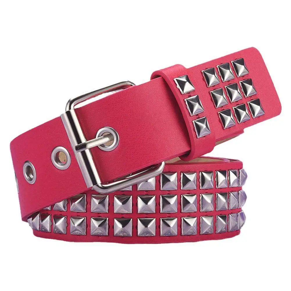Women Riveted Metal Belt PU Leather Jeans Studded Belt Buckle Square Fashion Pin Belt Beads Waistband Eyelet D3I5
Women Riveted Metal Belt PU Leather Jeans Studded Belt Buckle Square Fashion Pin Belt Beads Waistband Eyelet D3I5