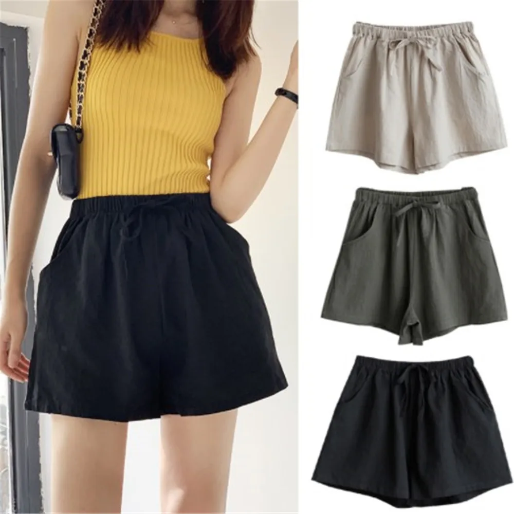 2022 New Cotton Linen Shorts Women's Sport Shorts Summer Solid High Waist Oversize Shorts Women Fashion Casual Basic Short Pants 
2022 New Cotton Linen Shorts Women's Sport Shorts Summer Solid High Waist Oversize Shorts Women Fashion Casual Basic Short Pants