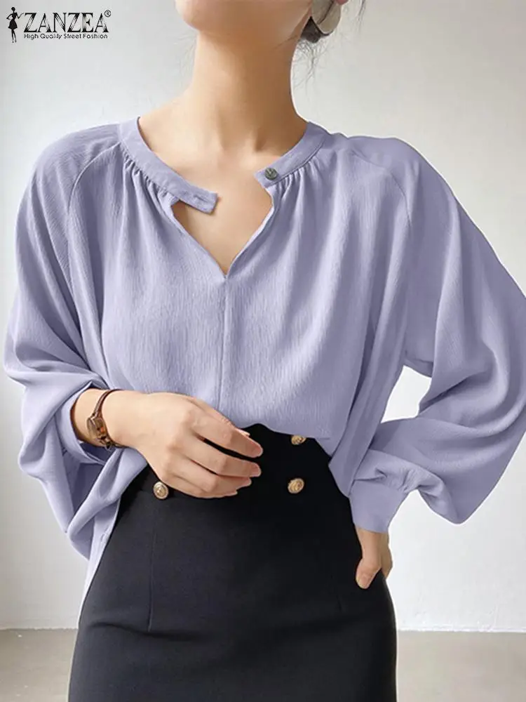 Oversized ZANZEA Elegant Office Lady Shirts Women Long Sleeve Blouse Casual Solid Loose Tops Pullover Blusa Femininas Work Wear
Oversized ZANZEA Elegant Office Lady Shirts Women Long Sleeve Blouse Casual Solid Loose Tops Pullover Blusa Femininas Work Wear