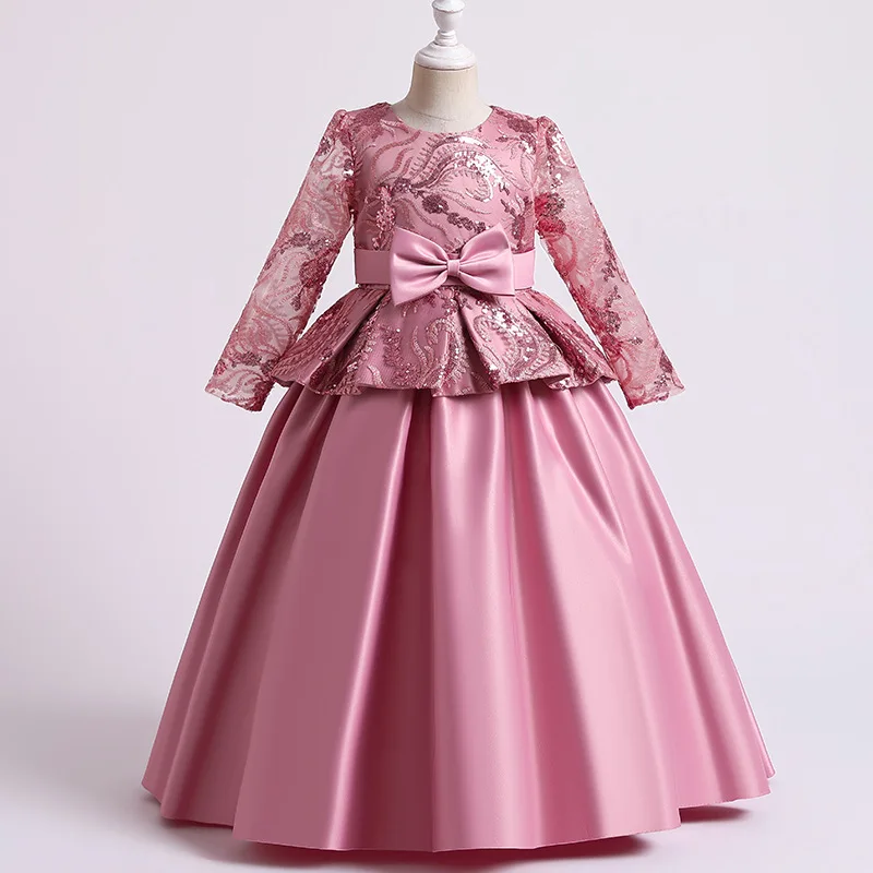 First communion Flower Girls Birthday Banquet Long Sleeve Lace Star Girls bridesmaid Dress for Girl's Wedding embroidery Dress
First communion Flower Girls Birthday Banquet Long Sleeve Lace Star Girls bridesmaid Dress for Girl's Wedding embroidery Dress