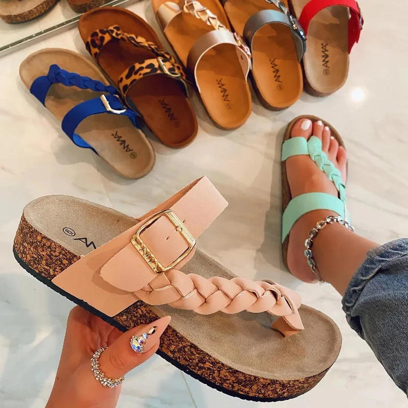 Women Sandals 2023 Summer Sandals Flat Beach Shoes Women Slip on Flip Flops Female Fashion Buckle Woven Women's Sandals
Women Sandals 2023 Summer Sandals Flat Beach Shoes Women Slip on Flip Flops Female Fashion Buckle Woven Women's Sandals