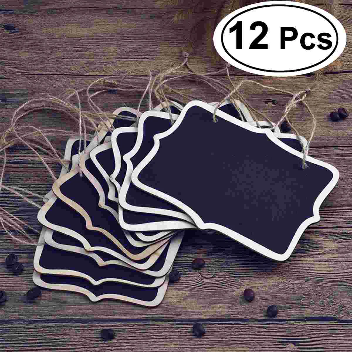 12pcs Mini Chalkboardss Blackboard Tags Hanging Message Board Signs for Weddings Kids Crafts
12pcs Mini Chalkboardss Blackboard Tags Hanging Message Board Signs for Weddings Kids Crafts
