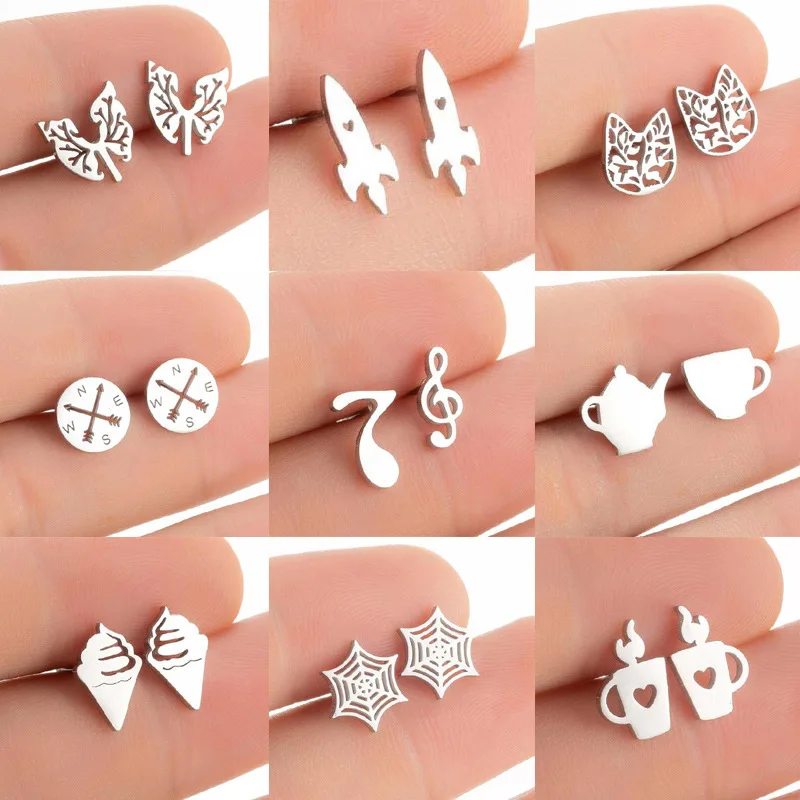 Stainless Steel Earrings Compass Expression Lung Rocket Earings Fashion Jewelry 2022 Jewelry for Women Stud Earrings Punk Gifts
Stainless Steel Earrings Compass Expression Lung Rocket Earings Fashion Jewelry 2022 Jewelry for Women Stud Earrings Punk Gifts