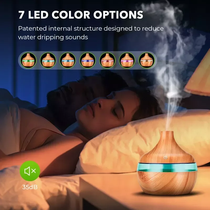 NEW2023 Air Humidifier Essential Aroma Oil Diffuser Ultrasonic Wood Grain Humidifier USB Mini Mist Maker LED Light
NEW2023 Air Humidifier Essential Aroma Oil Diffuser Ultrasonic Wood Grain Humidifier USB Mini Mist Maker LED Light