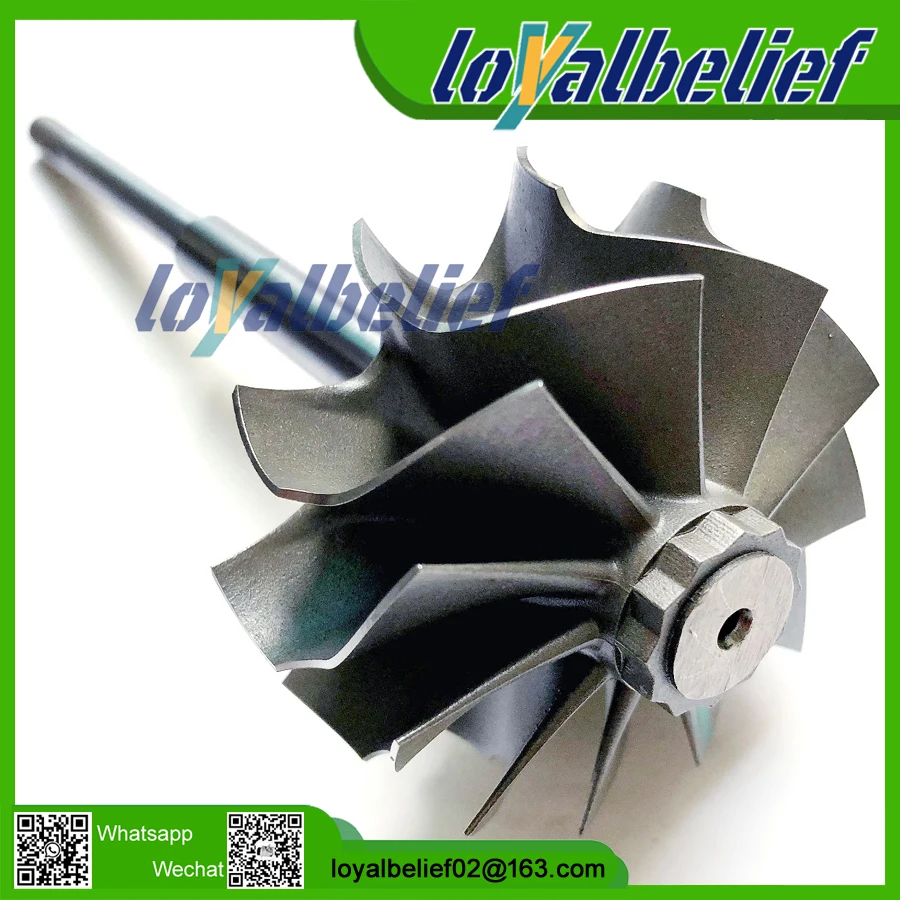 RHF55 VF30 VF35 VF37 VF39 VF43 VF48 VF52 VE440028 14411AA572 14411AA620 11 blades Turbo turbine shaft &wheel/turbine wheel
RHF55 VF30 VF35 VF37 VF39 VF43 VF48 VF52 VE440028 14411AA572 14411AA620 11 blades Turbo turbine shaft &wheel/turbine wheel