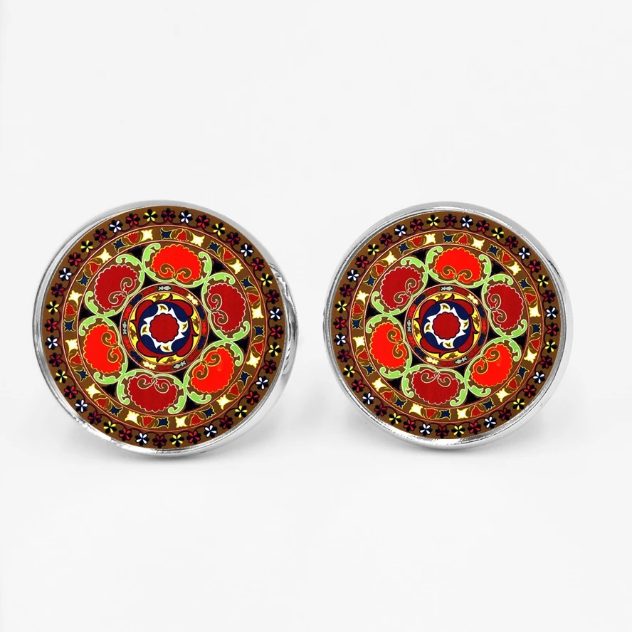 Handmade Fashion Retro Men's Cufflinks Ethnic Style Men's Shirt Cuffs High Quality Silver Glass Cufflinks Husband Gift
Handmade Fashion Retro Men's Cufflinks Ethnic Style Men's Shirt Cuffs High Quality Silver Glass Cufflinks Husband Gift