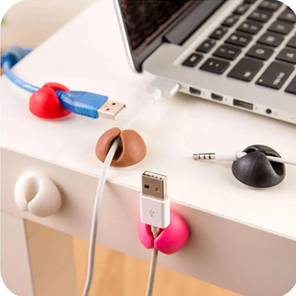 1PC Universal Desktop Cable Fixing Clip Wire Fixer Rubber Usb Cable Organizer Round Fixing Wire Holder Clamp (Random Color)
1PC Universal Desktop Cable Fixing Clip Wire Fixer Rubber Usb Cable Organizer Round Fixing Wire Holder Clamp (Random Color)