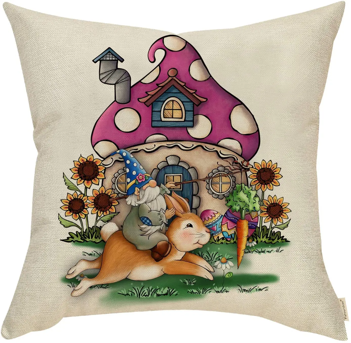 Easter Farmhouse Home Décor Gnome Rabbit Carrot Sunflower Egg Sign Decorative Throw Pillow Cover Happy Easter Spring Holiday
Easter Farmhouse Home Décor Gnome Rabbit Carrot Sunflower Egg Sign Decorative Throw Pillow Cover Happy Easter Spring Holiday