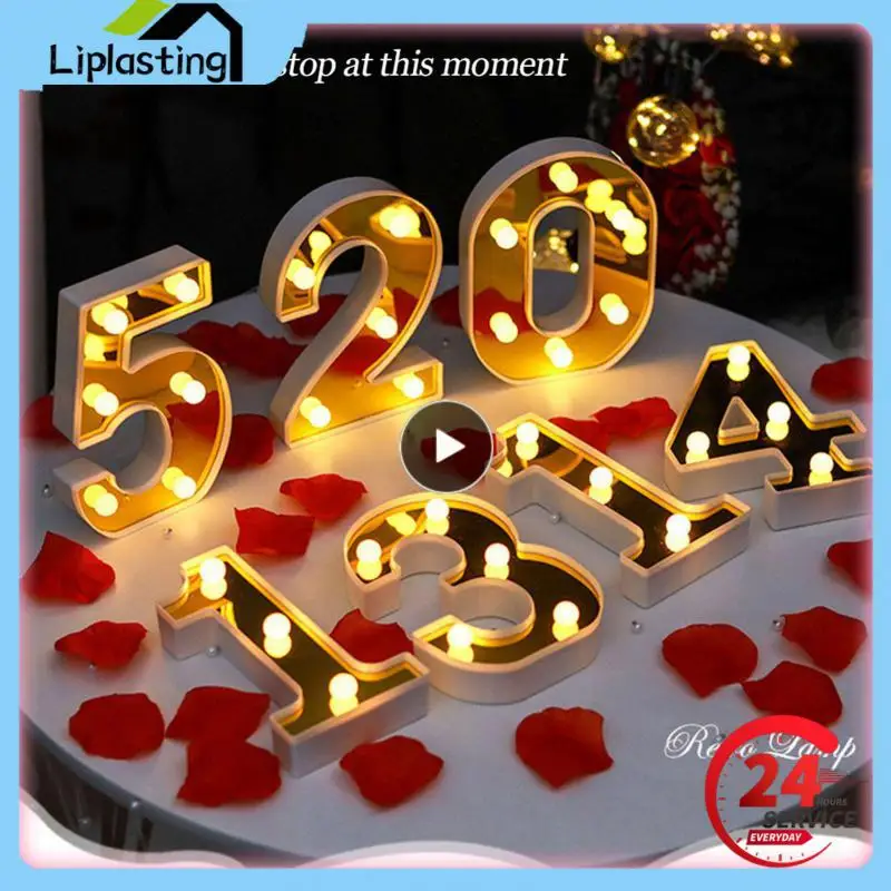 LED Golden Digital Light For Marriage Proposal Birthday Holiday Romantic Decoration Ambient Lamp Outdoor Indoor Novelty Lighting
LED Golden Digital Light For Marriage Proposal Birthday Holiday Romantic Decoration Ambient Lamp Outdoor Indoor Novelty Lighting