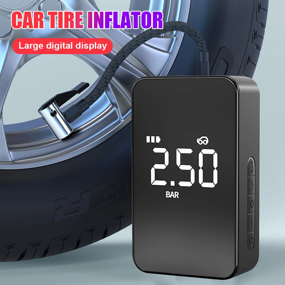 Car Electrical Air Pump Mini Portable Compressor Rechargeable Wireless Inflatable Pump with LED for Motorcycle Bicycle Tyre Ball
Car Electrical Air Pump Mini Portable Compressor Rechargeable Wireless Inflatable Pump with LED for Motorcycle Bicycle Tyre Ball