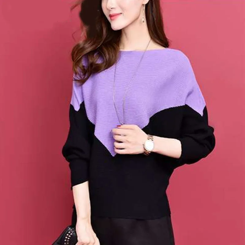 New Bat Sleeve Knit Sweater Female Spring Autumn Base Shirt One Line Collar Loose Batwing Coat Short Women's Pullovers Sweaters
New Bat Sleeve Knit Sweater Female Spring Autumn Base Shirt One Line Collar Loose Batwing Coat Short Women's Pullovers Sweaters