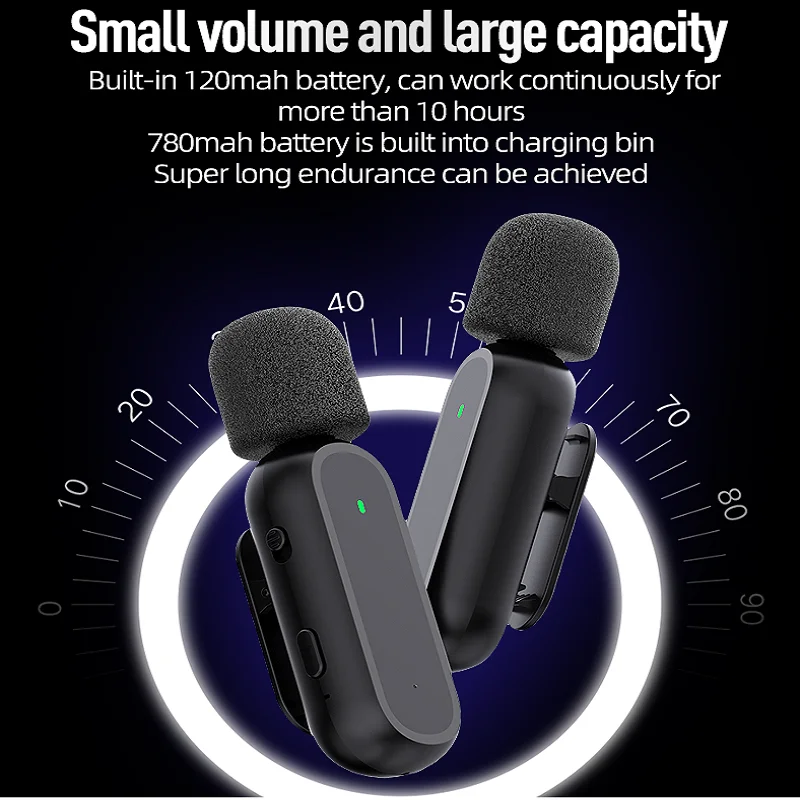 Portable Wireless Lavalier Microphone With Charging Box For iPhone Android Mini Portable Noise Reduction Audio Video Recording
Portable Wireless Lavalier Microphone With Charging Box For iPhone Android Mini Portable Noise Reduction Audio Video Recording