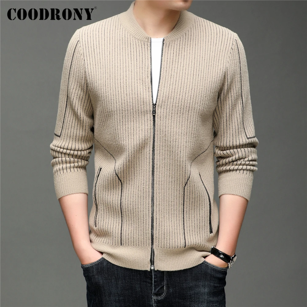 COODRONY Brand Zipper Sweater Coat Men Clothing Autumn Winter Thick Warm Cardigan With Pocket Fashion Knitwear Jacket Male Z2006
COODRONY Brand Zipper Sweater Coat Men Clothing Autumn Winter Thick Warm Cardigan With Pocket Fashion Knitwear Jacket Male Z2006