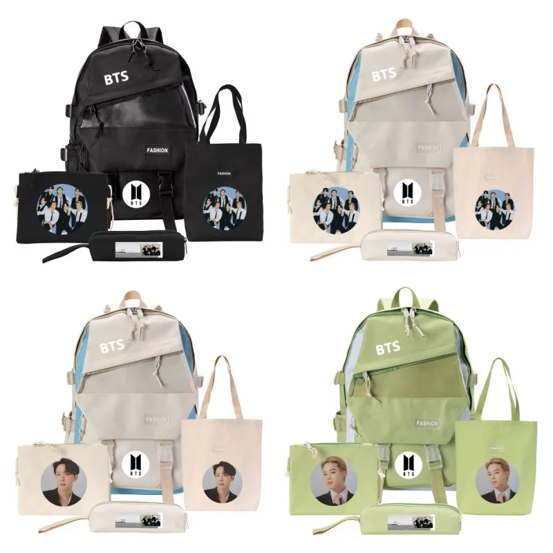 Холщовый Рюкзак Bt21 Kopo, комплект из 4 шт., женская сумка для карандашей и монет в стиле аниме, милый школьный портфель для ноутбука, детский подарок
Холщовый Рюкзак Bt21 Kopo, комплект из 4 шт., женская сумка для карандашей и монет в стиле аниме, милый школьный портфель для ноутбука, детский подарок