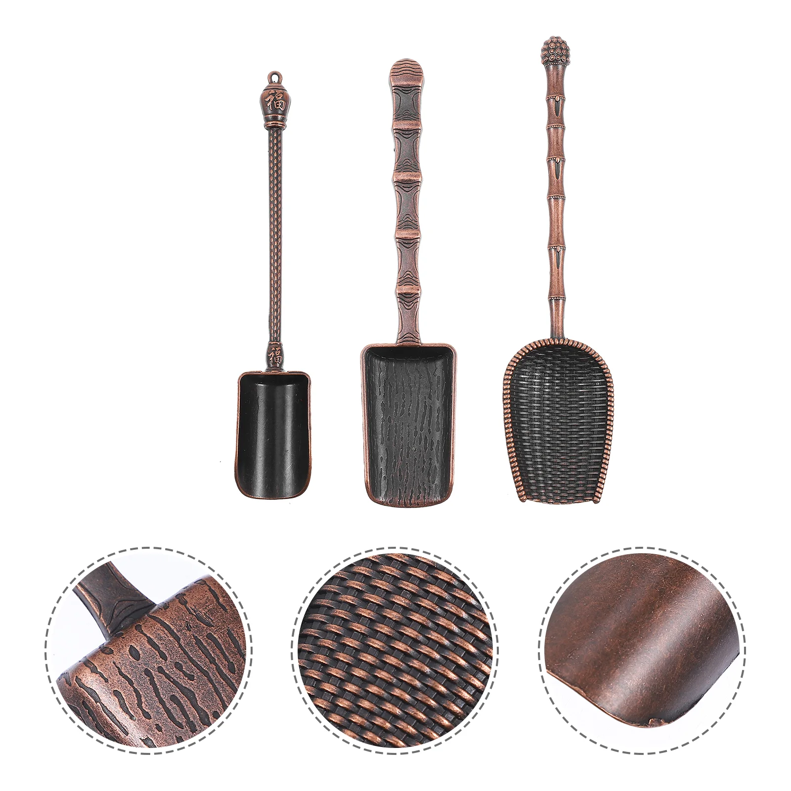 3pcs Metal Long Handle Design Teaspoons Vintage Long Handle Teaspoon for Home
3pcs Metal Long Handle Design Teaspoons Vintage Long Handle Teaspoon for Home