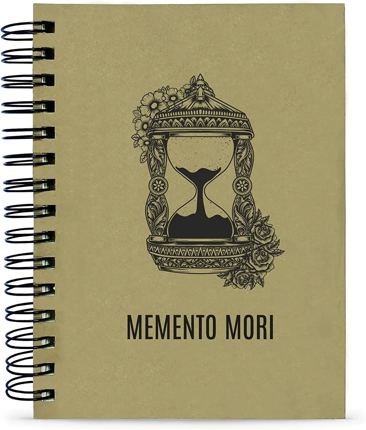 

Caderno "Memento Mori" Capa Ampulheta Miolo Com Citações 150 Fls Tam 15x21cm notebooks com frete grátis
