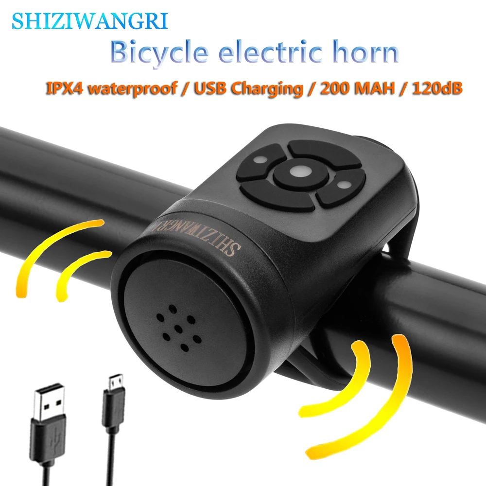 Велосипедный звонок SHIZIWANGRI с зарядкой от USB, 120 дБ, велосипедный Электрический гудок, очень громкий горный звонок, звонок на руль велосипеда
Велосипедный звонок SHIZIWANGRI с зарядкой от USB, 120 дБ, велосипедный Электрический гудок, очень громкий горный звонок, звонок на руль велосипеда