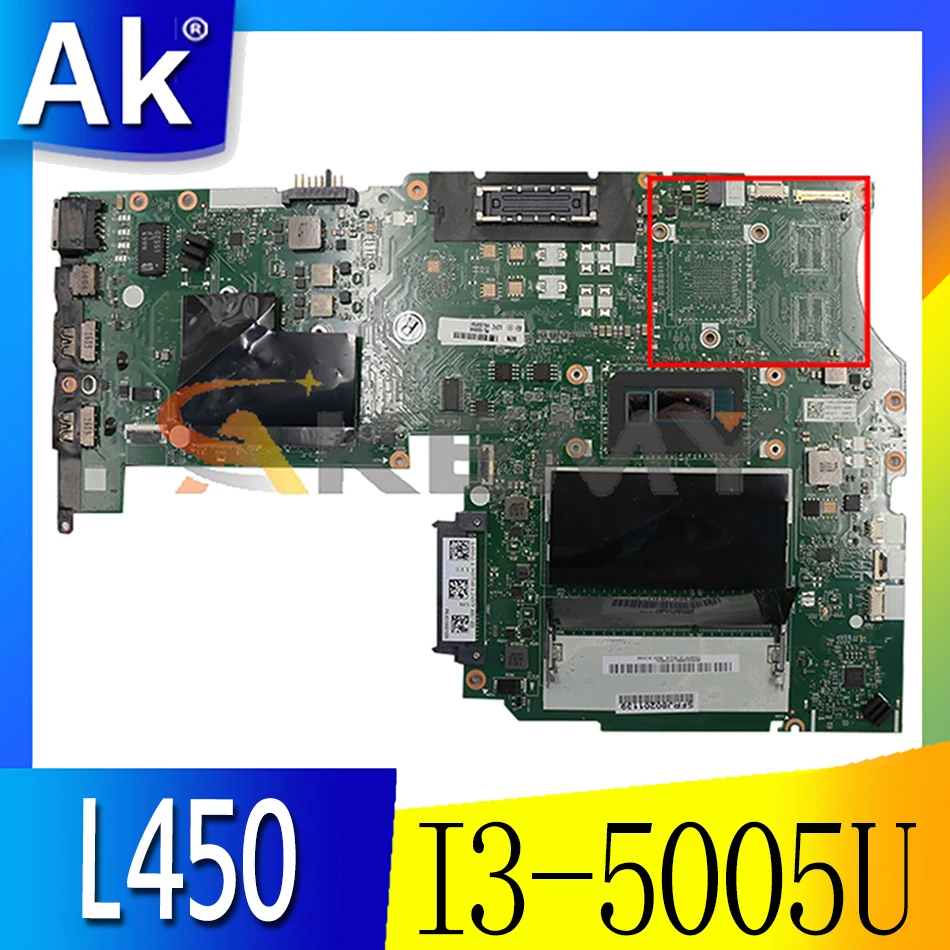 Akemy для процессора. I3 5005U AIVL nm-a351 материнская плата Lenovo ThinkPad L450 материнская плата для ноутбука ПК интегрированная графика 100% ТЕСТ ОК 
Akemy для процессора. I3 5005U AIVL nm-a351 материнская плата Lenovo ThinkPad L450 материнская плата для ноутбука ПК интегрированная графика 100% ТЕСТ ОК