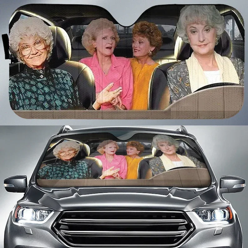 The Golden Girls Car Auto Sunshade, Sitcom Series Blanche Devereaux Dorothy Zbornak Rose Sophia Petrillo Driving Car Sun Shade
The Golden Girls Car Auto Sunshade, Sitcom Series Blanche Devereaux Dorothy Zbornak Rose Sophia Petrillo Driving Car Sun Shade