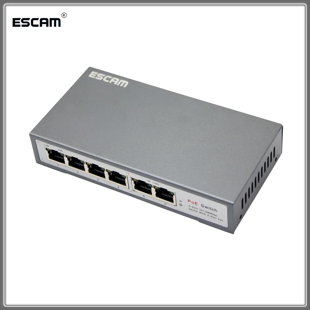 Professional 2+4 Port 10/100Mbps Mini PoE Switch Power over Ethernet IEEE802.3af 30W PoE Switch for IP Cameras Wifi AP VoIP
Professional 2+4 Port 10/100Mbps Mini PoE Switch Power over Ethernet IEEE802.3af 30W PoE Switch for IP Cameras Wifi AP VoIP