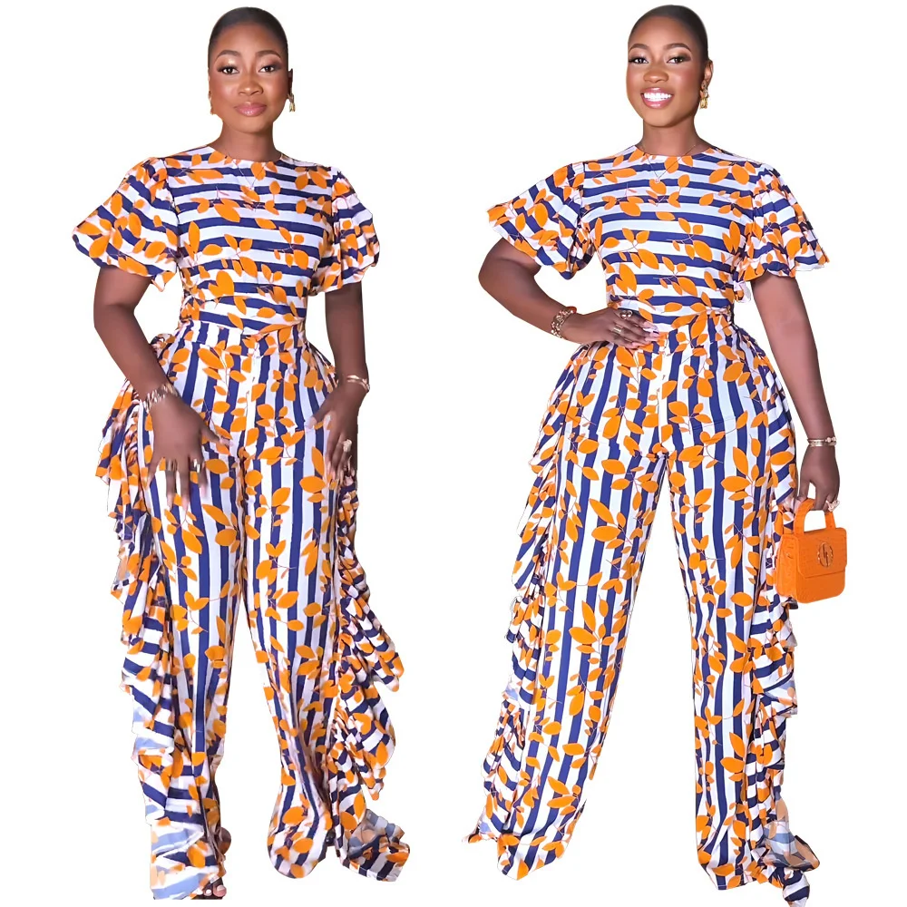 Элегантный женский комбинезон с оборками, завышенной талией и прямыми штанинами
Элегантный женский комбинезон с оборками, завышенной талией и прямыми штанинами