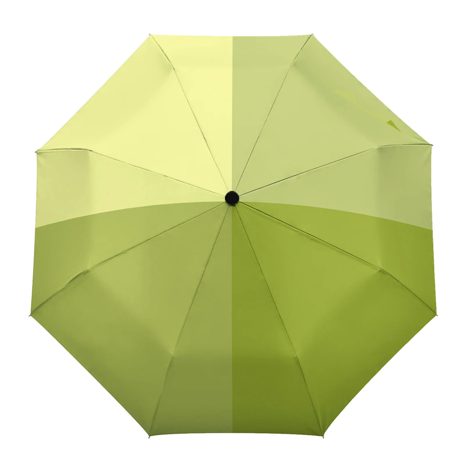 

Simple Geometry Gradient Green Parasol Umbrella for Outdoor Automatic Eight Strands Rain Umbrella Adults Female Shade Umbrellas