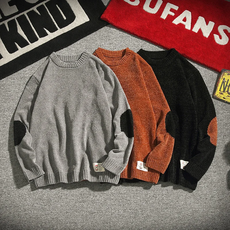 Sweater Men Streetwear Hip Hop Autumn Pull Spandex O-neck Oversize Stitching Male Tops Vintage Knittwear Sweaters
Sweater Men Streetwear Hip Hop Autumn Pull Spandex O-neck Oversize Stitching Male Tops Vintage Knittwear Sweaters