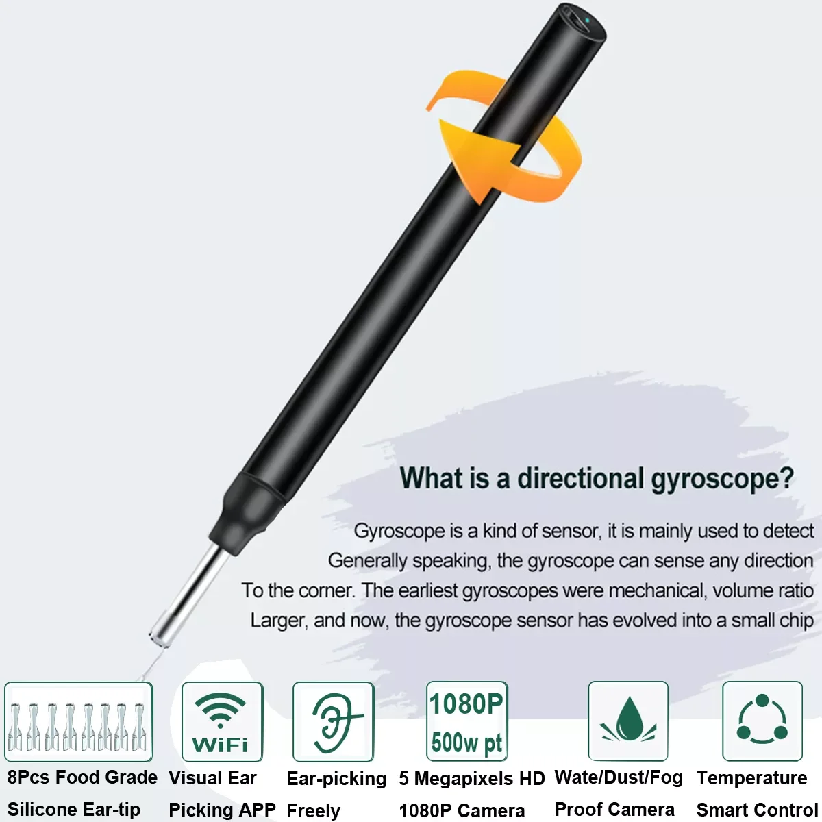 Smart Visual Ear Cleaner Endoscope Wifi Ear Cleaning Spoon High Precision Earpick Mini Camera Otoscope Health Care Ear Sticks
Smart Visual Ear Cleaner Endoscope Wifi Ear Cleaning Spoon High Precision Earpick Mini Camera Otoscope Health Care Ear Sticks