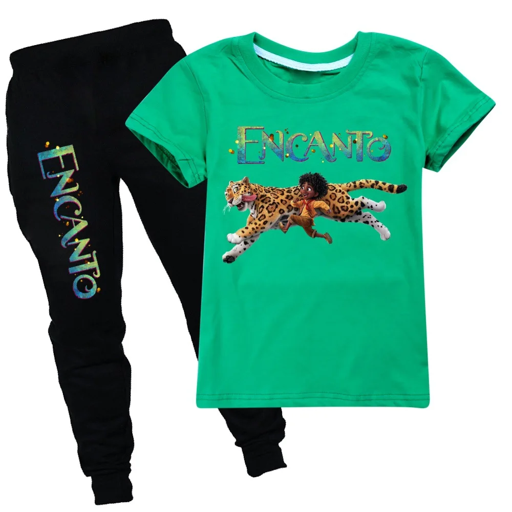 2022 New Disney Encanto Summer Cartoon Print Sportswear Suit Boys and Girls Short-Sleeved T-shirt + Trousers 2-16Y
2022 New Disney Encanto Summer Cartoon Print Sportswear Suit Boys and Girls Short-Sleeved T-shirt + Trousers 2-16Y