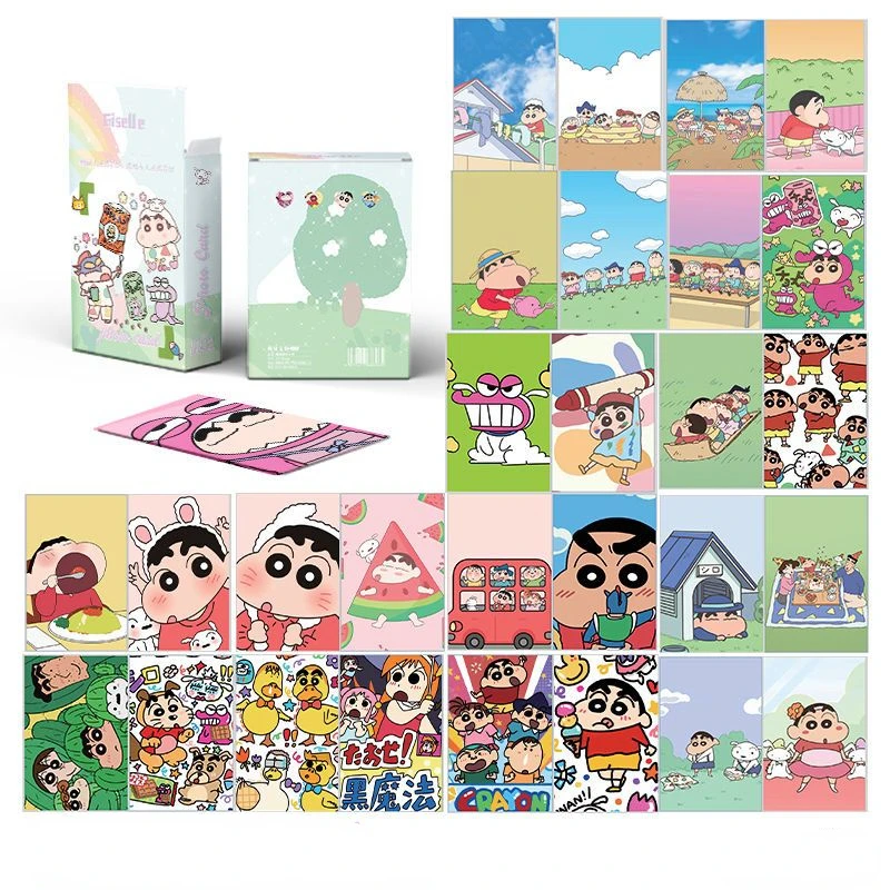 50 sheets/Set Crayon Shin-chan Laser Photo Cards Kasukabe Defense Force LOMO Card Polaroid Double-sided Laminated Greeting Card
50 sheets/Set Crayon Shin-chan Laser Photo Cards Kasukabe Defense Force LOMO Card Polaroid Double-sided Laminated Greeting Card