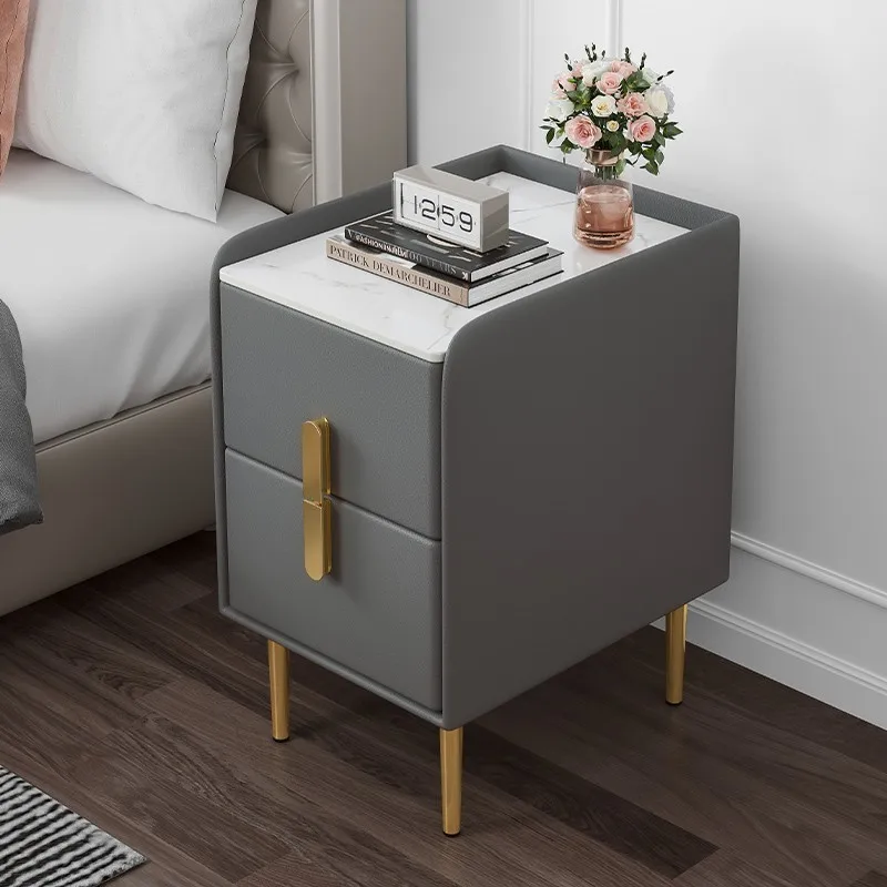 

White Bedroom Nightstands Makeup Drawert Luxury Locker Dresser Decors Cute Para Narrow Edside Live Legs Furniture Pentru TY100YH